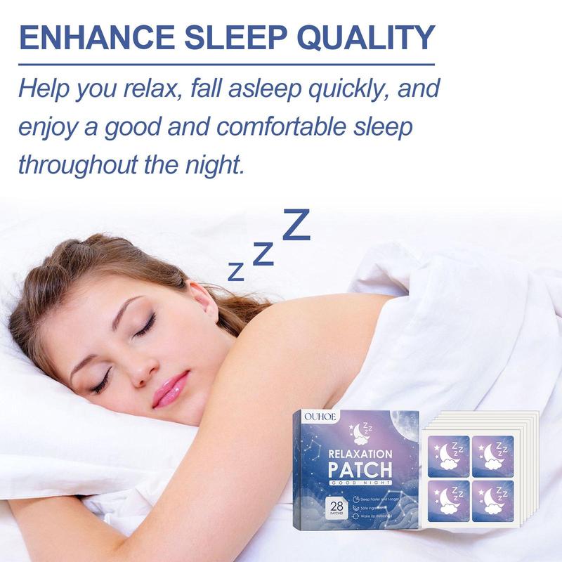 Relaxation Patch, 28pcs/set Good Night Sleep Aid Patch, Sleep Aid Sticker, Body Relaxation Stickers, Sleeping Products