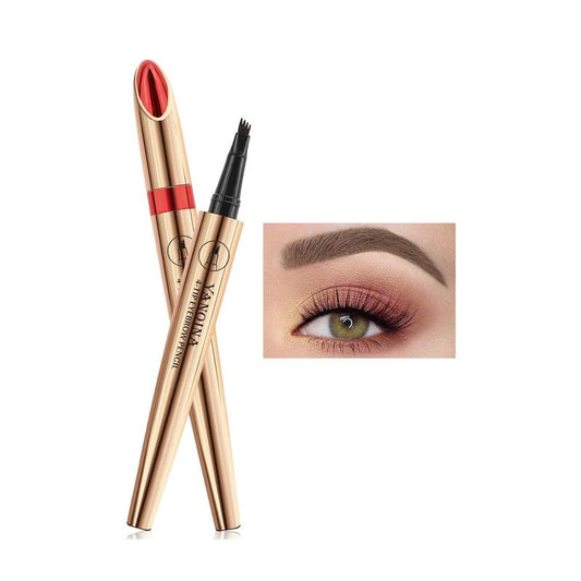 Liquid Eyebrow Pencil, 1 Count Waterproof Long Lasting Eyebrow Makeup Product With Micro Fork Tip For Natural Look