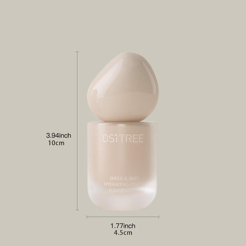 1 Count Moisturizing Foundation, Natural Look Full Coverage Flawless Makeup Cream, Lightweight Concealer Foundation for Women & Girls