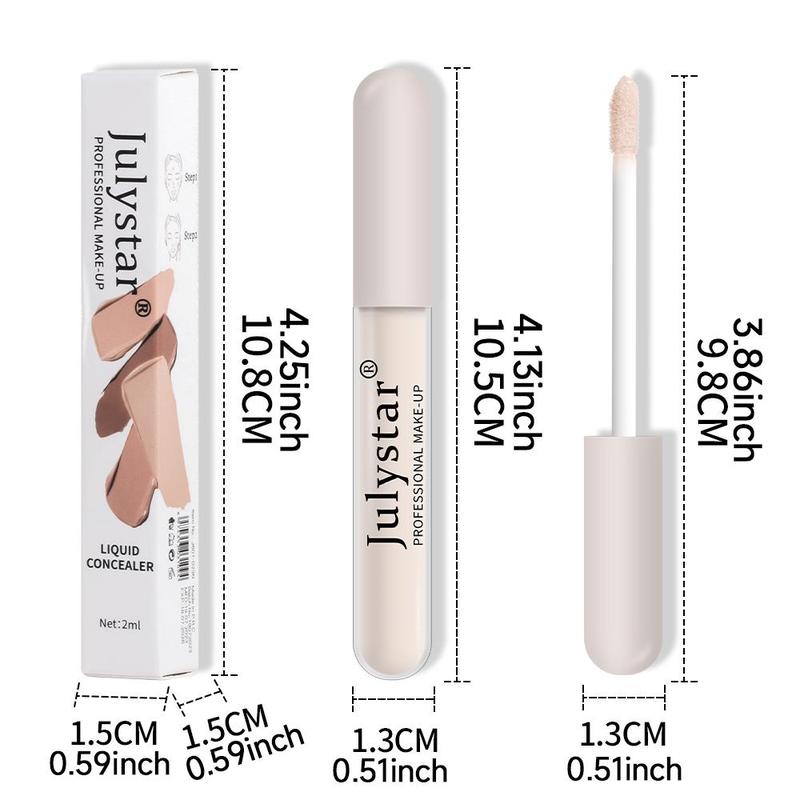 Long-lasting Foundations, 6 Counts Moisturizing Coverage Makeup Creams, Lightweight Concealer Foundations