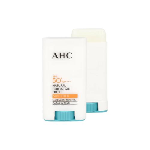 [A.H.C] Natural Perfection Fresh Sun Stick 17ml Facial Flower Moisture Skincare Sunscreen Spf50 Uv Waterproof Comfort Skin Repair