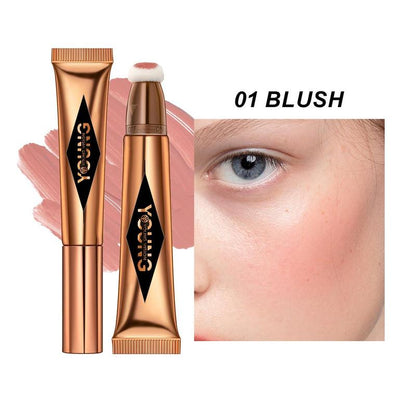 Long Lasting Hydrating Liquid Blush Stick, Natural Color Blusher, Cheek Makeup Products, Lightweight Flawless Cheeks Contour, Soft Color Shadow Cheeks Contour Blusher Cosmetic Gifts for Her