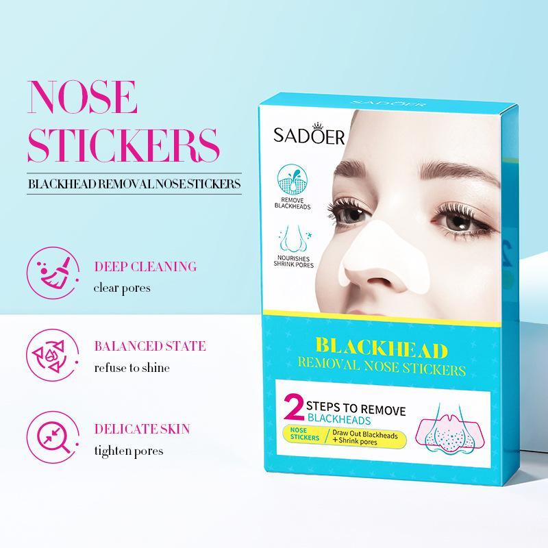 Moisturizing Blackhead Remover Nose Strips, 1 Box Oil Control Blackhead Remover Nose Pads, Nasal Treatment Products For Women & Men