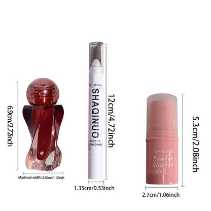 Long Lasting Beauty & Personal Care Cosmetic, Artistic Lip Clay Stick, Highlighter Bubble Pen, Vitality Silky Blush Stick