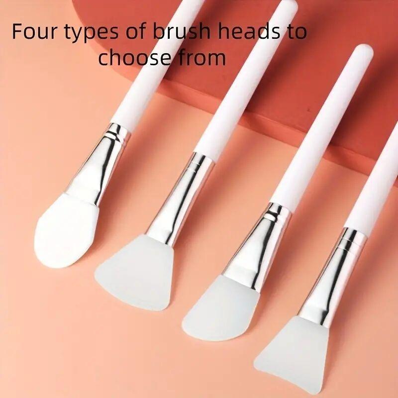 Silicone Long Handle Face Mask Brush Set, 8pcs Facial Mask Applicator Brush, Professional Skin Care Tools