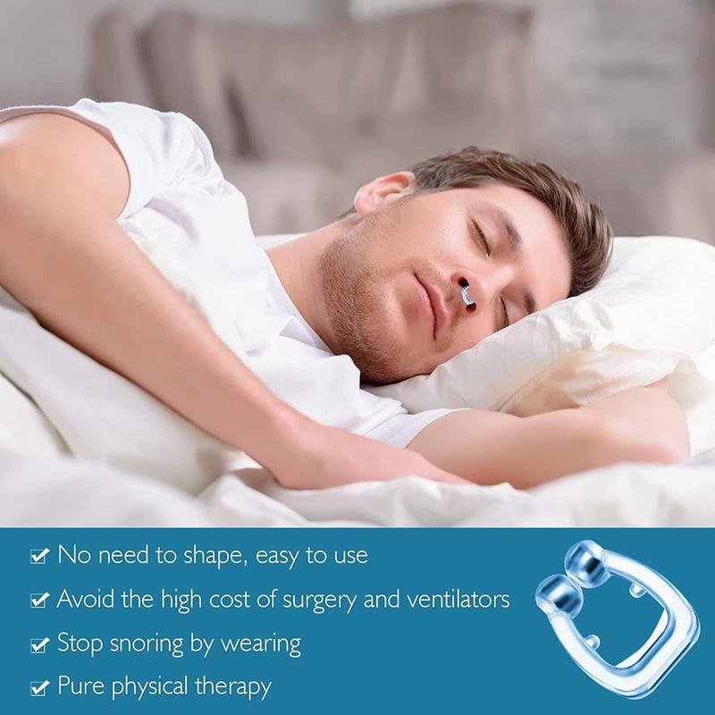 Anti Snoring Nose Clip, Comfortable and Effective Nose Clip to Stop Snoring, Silicone Anti Snoring Nose Clip, Snoring Solution