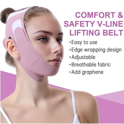 V-shaped Face Mask, 1 Count Adjustable Facial Firmness Mask for Improving Skin Elasticity, Face Lifting Mask with Edge Wrapping Design, Facial Skin Care Tool for Women