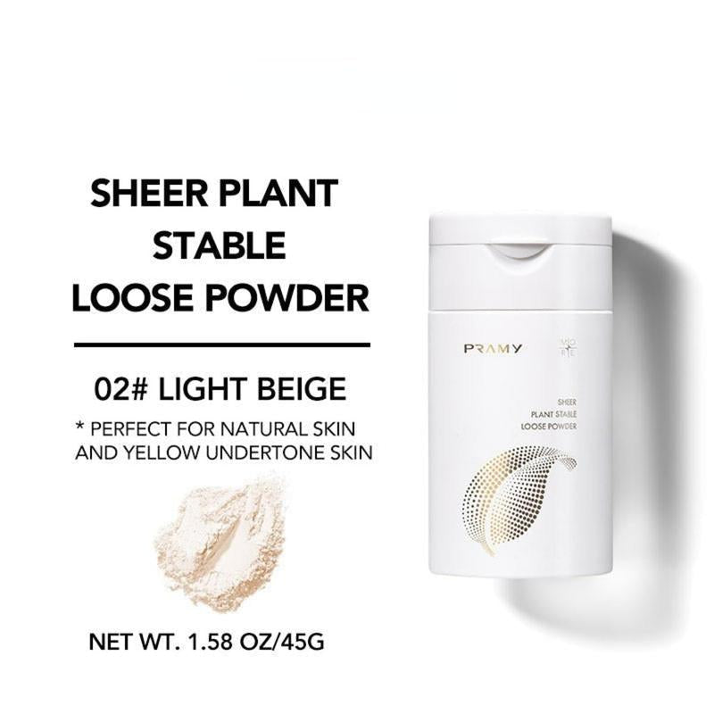 Clear Botanical Setting Powder & Send a loose powder packing box