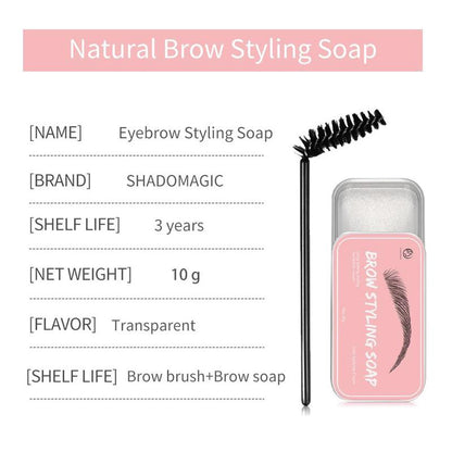 Eyebrow Setting Cream, Long Lasting Eyebrow Gel with Brush, Professional Eyebrow Makeup Tool for Women & Girls Daily Use