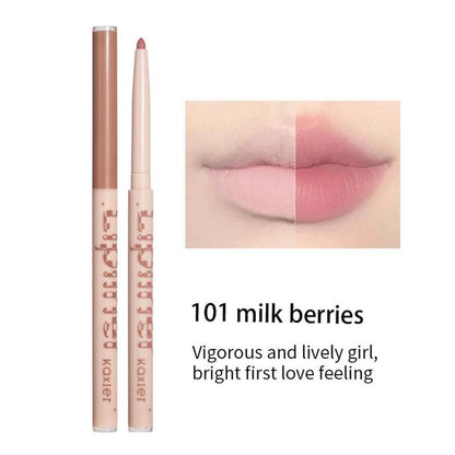 Matte Lip Pencil, 1 Count Long Lasting Waterproof Lip Liner, Natural Plump Lip Gloss, Makeup Products for Girls Women