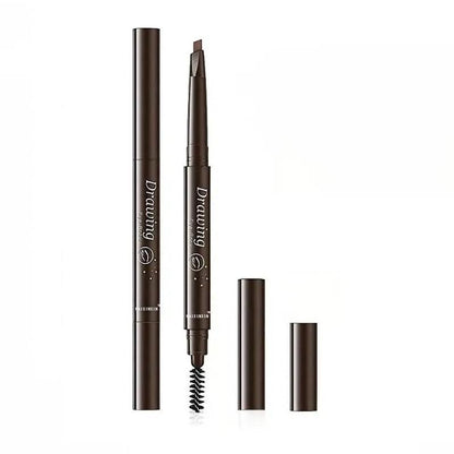 2 In 1 Waterproof Eyebrow Pencil, 1 Count Double Sided Long Lasting Eyebrow Pencil, Brow Styling Eye Makeup Products