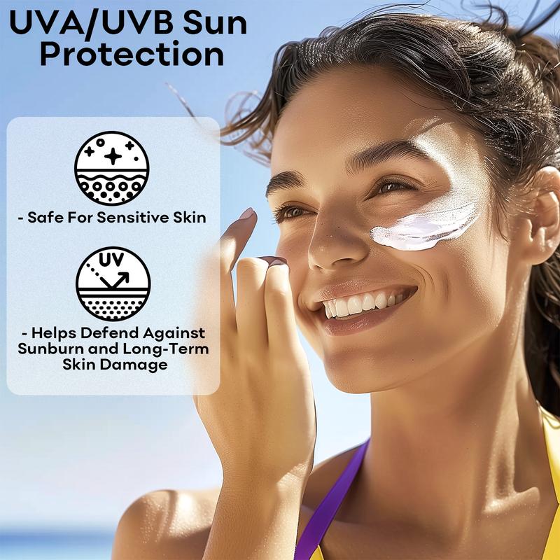 Mineral Sunscreen, SPF 50+ Sunscreen Lotion with Zinc Oxide, Water Resistant Face Sun Cream, Calms Sensitive Skin and Acne-Prone Skin, Broad Spectrum UVA/UVB Sun Protection, 1.7 FL OZ skin repair hydrate moisture moisturizing Facial Moisturize