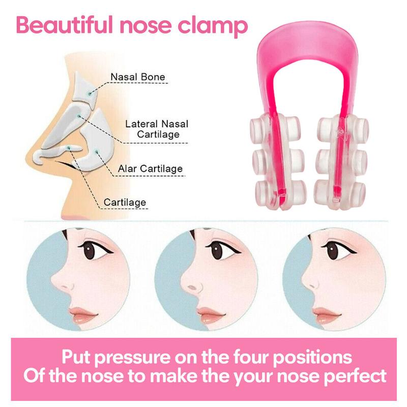 3 Pieces Nose Shaper Up Lifting Clip Nose Shaper for Wide Nose Beauty Nose Slimmer Device Face Lifting Manual Comfort Lightweight Daily Gentle Comfort Lightweight Silicone