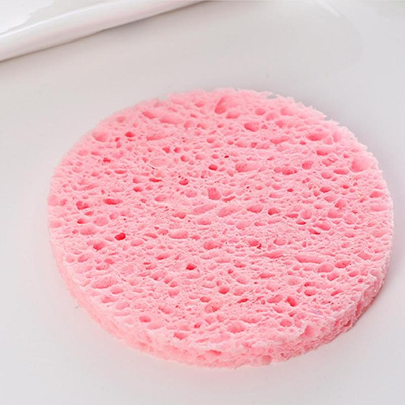 1 Piece Circle Shaped Facial Cleansing Sponge, Round Facial Cleansing Puff, Soft Facial Cleansing Pad