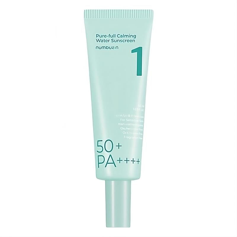 numbuzin - No. 1 Pure-Full Calming Water Sunscreen SPF 50+ PA++++ (50ml) Lightweight Korean Sun Protection, Facial Moisture, Daily Moisturizing