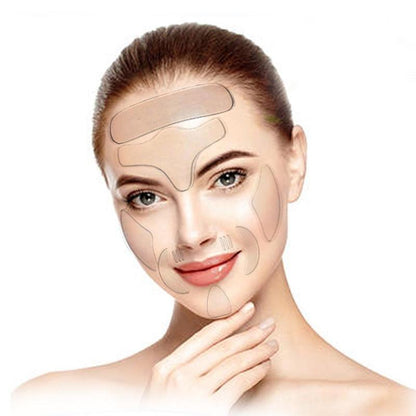 16 In 1 Anti Aging Skin Care Patch, 1 Set Anti Wrinkle Silicone Face Patch, Skincare Tools For Women