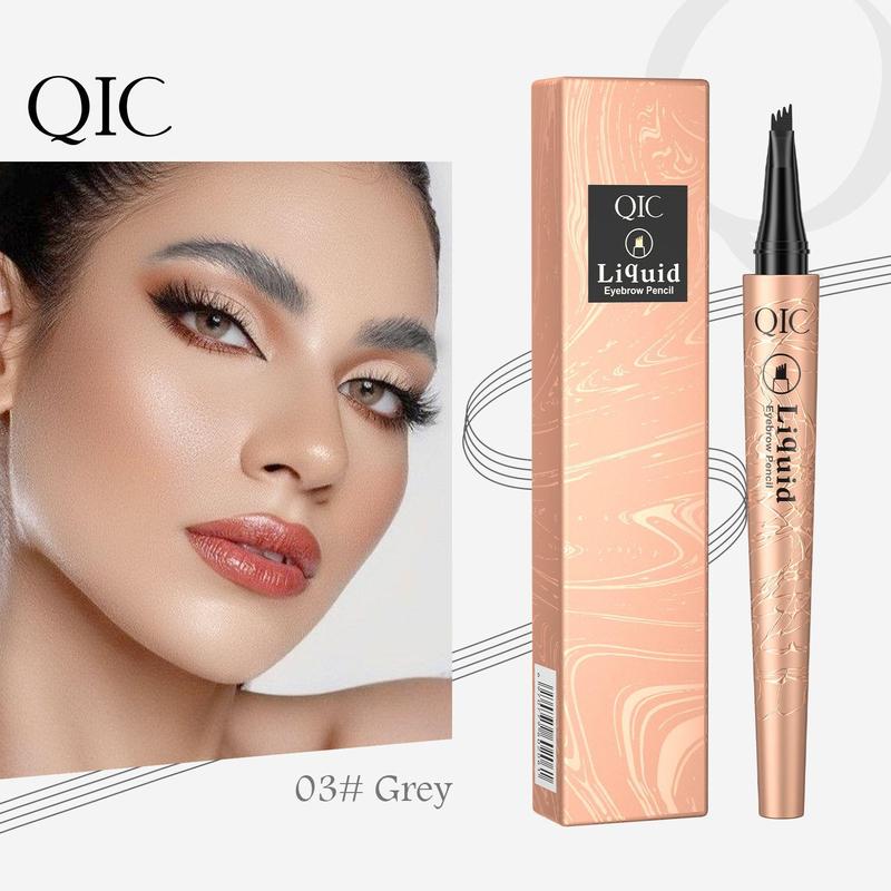 Waterproof Liquid Eyebrow Pencil, Long Lasting Four-pointed Eyebrow Pencil, Brow Styling Brush, High Pigmented Brow Shading & Filling Pencil, Makeup Tools