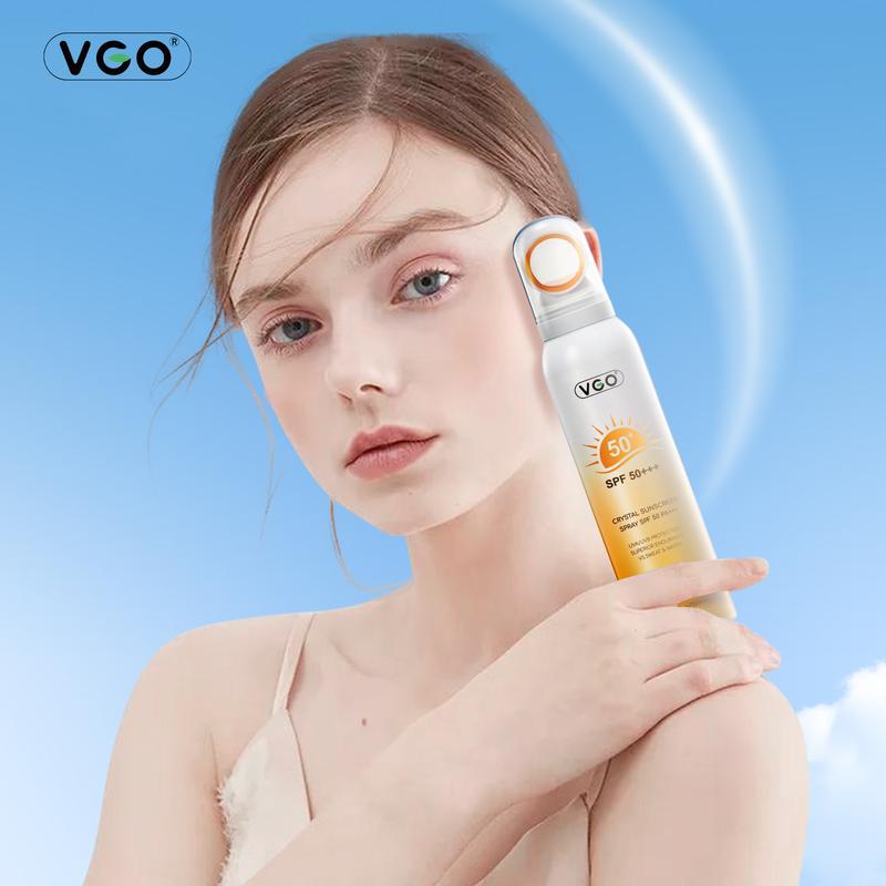 VGO-Crystal Sunscreen Spray SPF 50 PA ++ + Waterproof Sweatproof High-efficiency sunscreen Fine mist spray