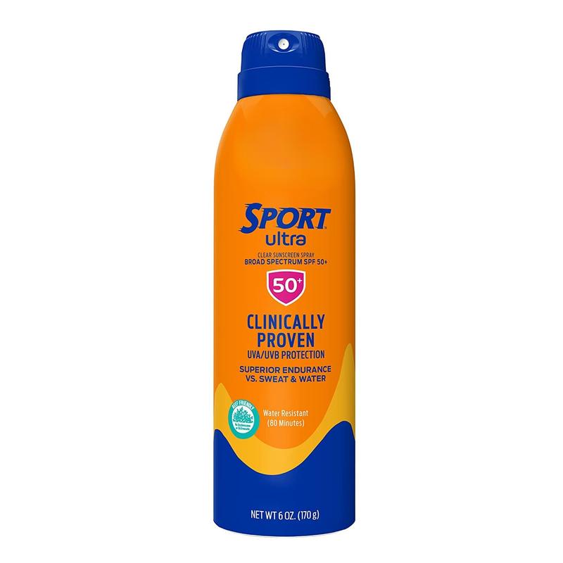 Sport Ultra SPF 50 Sunscreen Spray, 6oz | Banana Boat Sunscreen Spray SPF 50, Oxybenzone Free Sunscreen, Sport Sunscreen Sunblock, Spray On Sunscreen, Water Resistant Sunscreen, 6oz