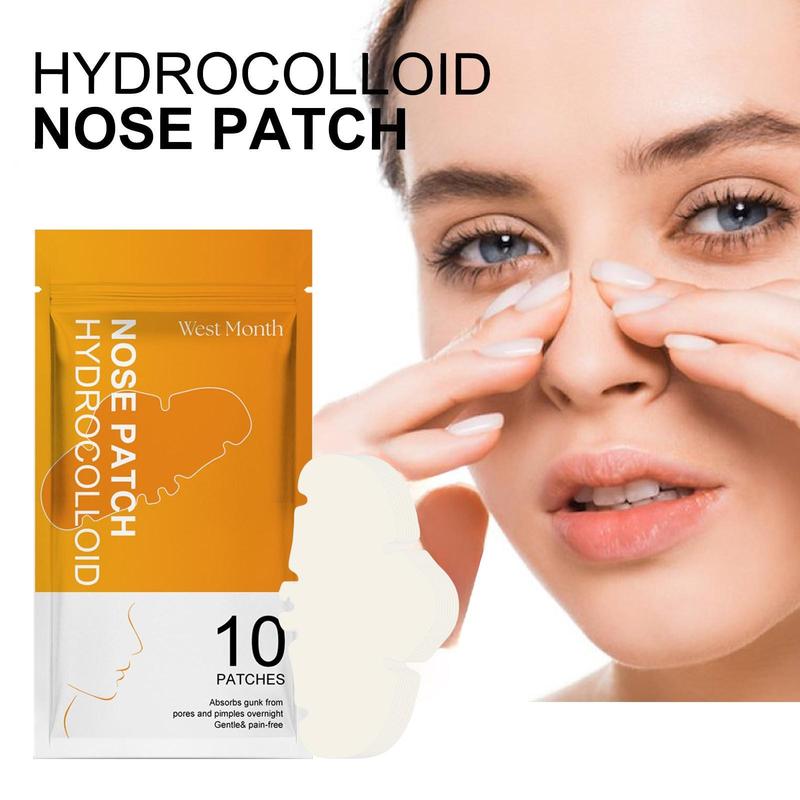 Nose Pimple Patch, 10pcs Nose Blackhead Cleaning Patch, Deep Cleansing Nose Patch, Acne Patch, Face Skin Care Product, Back to School