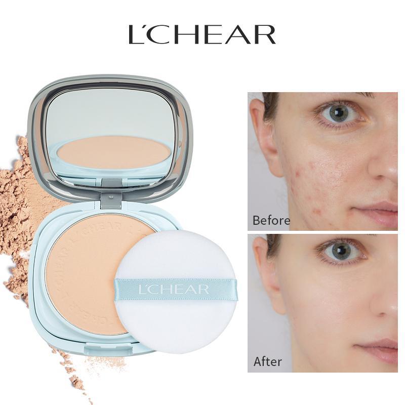 Long Lasting Matte Powder as Natural Look Pressed Powder, Oil Control Compact Powder Sweat Proof Concealer Matte Powder, Face Makeup Accessories