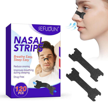 Breathable Anti-snoring Nasal Strip, 120pcs/set Sleeping Snoring Relief Nasal Sticker, Sinus Relief Nasal Patch, Home Product