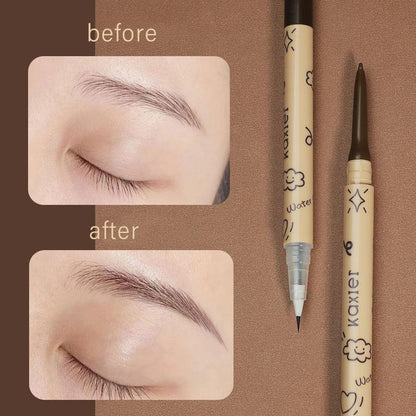 Double-ended Makeup Eyebrow Pencil, 1 Count Long Lasting Eyebrow Pencil, Brow Styling Pen, Brow Shading & Filling Pencil, Eye Brow Makeup Tool, Brow Filling Pen