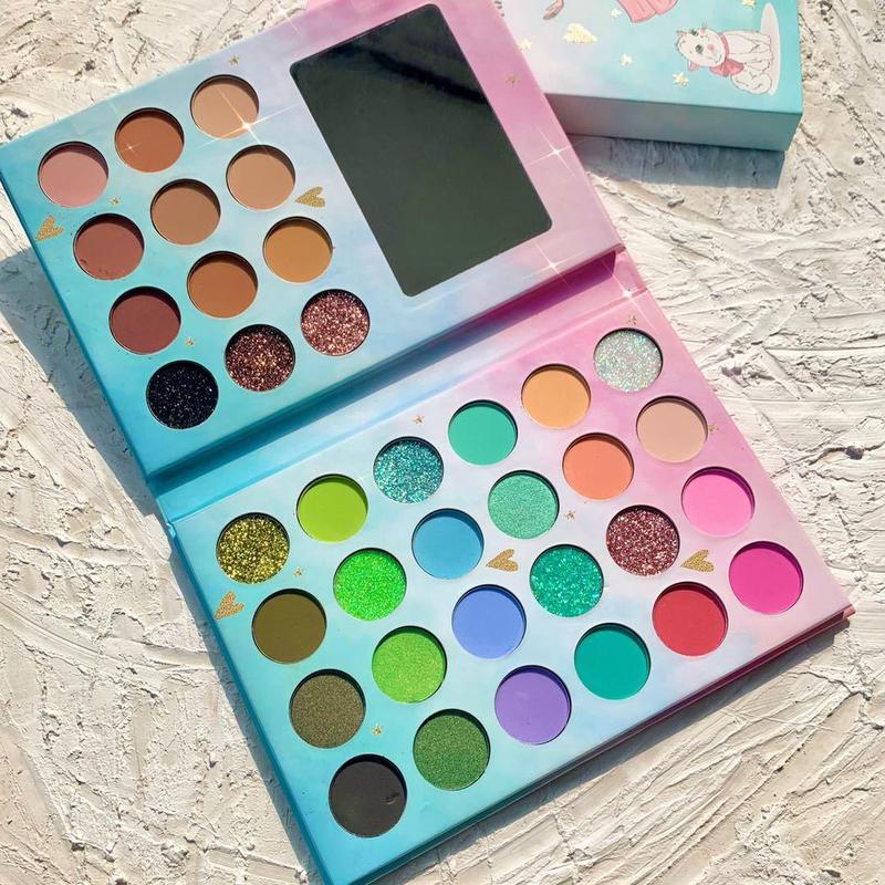 36 Color Eyeshadow Palette, Matte and Glitter Eye Shadows Palette, Long Lasting High Pigmented Eye Shadow, Eye Makeup Products for All Styles & Occasions