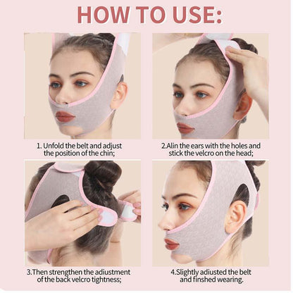 V-shaped Face Bandage, Reusable Face Bandage, Face Lifting & Tightening Face Bandage, Facial Skin Care Tool