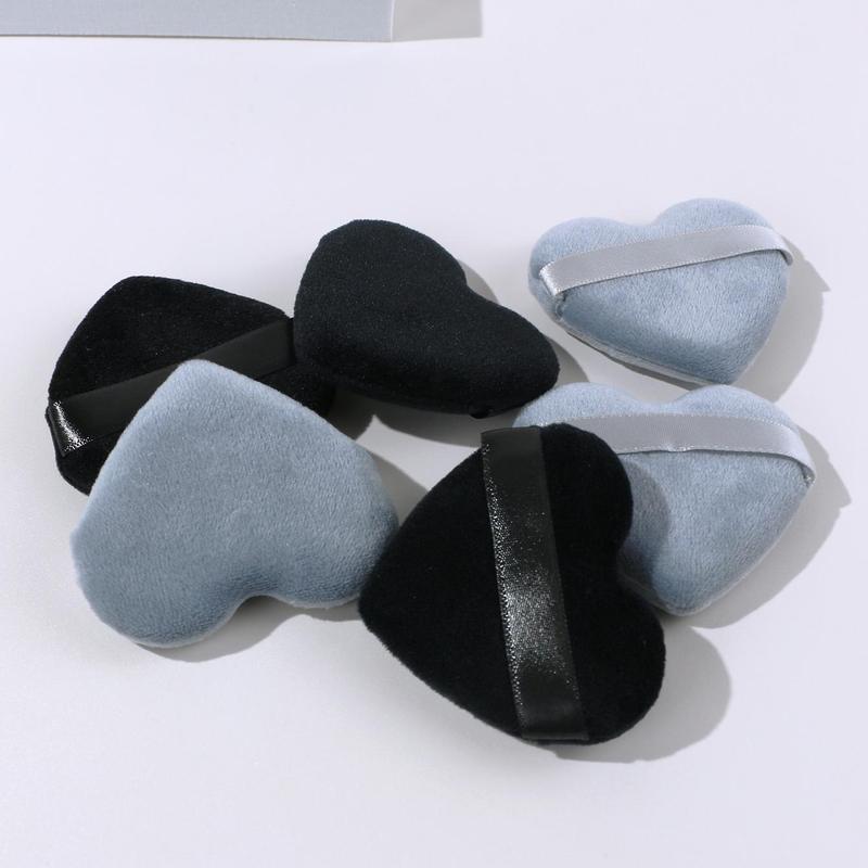 Heart Shaped Mini Makeup Puffs, 6pcs Soft Makeup Sponge Puffs, Professional Makeup Tools For Face