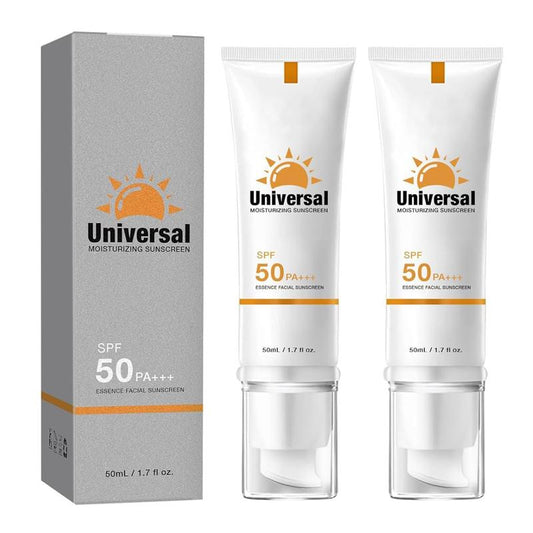 Tinted Sunscreen For Face, Universal Sunscreen SPF 50, Protector Solar Con Color, Tinted Sunscreen, No Sticky Refreshing Non And Residue for All Skin Type (2 pcs) Facial Lightweight Skincare Compact Daily Comfort Skin Repair