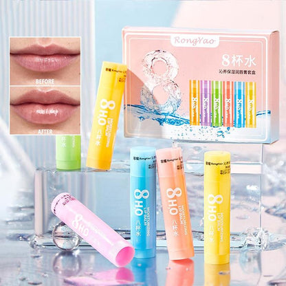 Moisturizing Lip Balms, 6 Counts/set Hydrating Lip Glaze Stick, Nourishing Lip Care Lipsticks for Dry Lips, Multi-use Lip Moisturizer, Lip Care Products