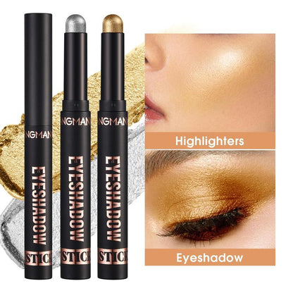 Long Lasting Eyeshadow Pen, 1 Count Waterproof Eyeshadow Stick, High Pigmented Highlighter Pen, Natural Eye Shadow Makeup Pen, Easy to Apply for Eye Makeup, Great for Professional & Beginners