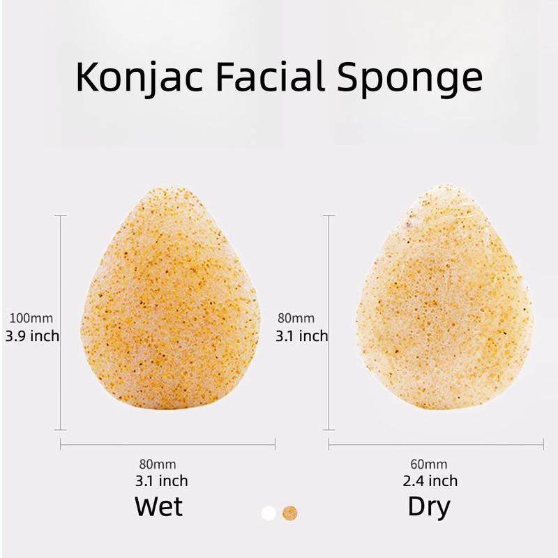 Water Drop Shaped Face Scrubber, 2pcs/set Face Wash Sponge, Face Scrubber Sponge Set, Face Cleaning Puff, Face Wash Pads, Facial Skin Exfoliator