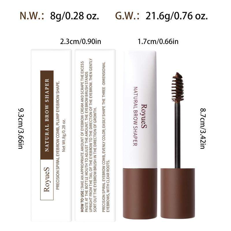 Professional Makeup Tinted Eyebrow Mascara, 1 Count Natural Long-Lasting Eyebrow Gel