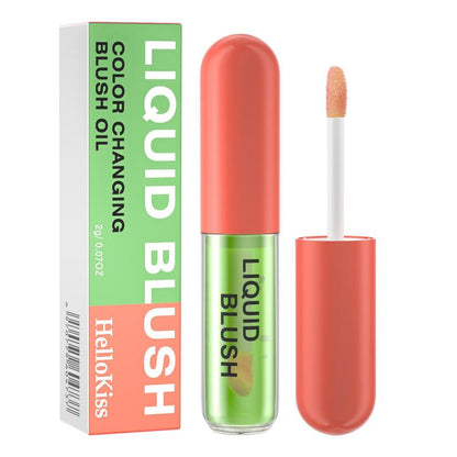 Liquid Blush, 1 Count Color Changing Blush Oil, Smudge-proof Blush Liquid Stick, Natural Look Blush for Daily Makeup, Blend to Create Natural and Vibrant Makeup