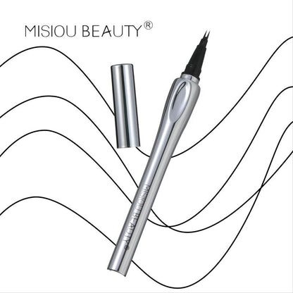 Dual-fork Waterproof Liquid Eyebrow Pen, Smudgeproof Long-lasting Eye Brow Pen for Natural Wild Brow Definition, Multi-use Makeup Pen for Lashes & Hairline