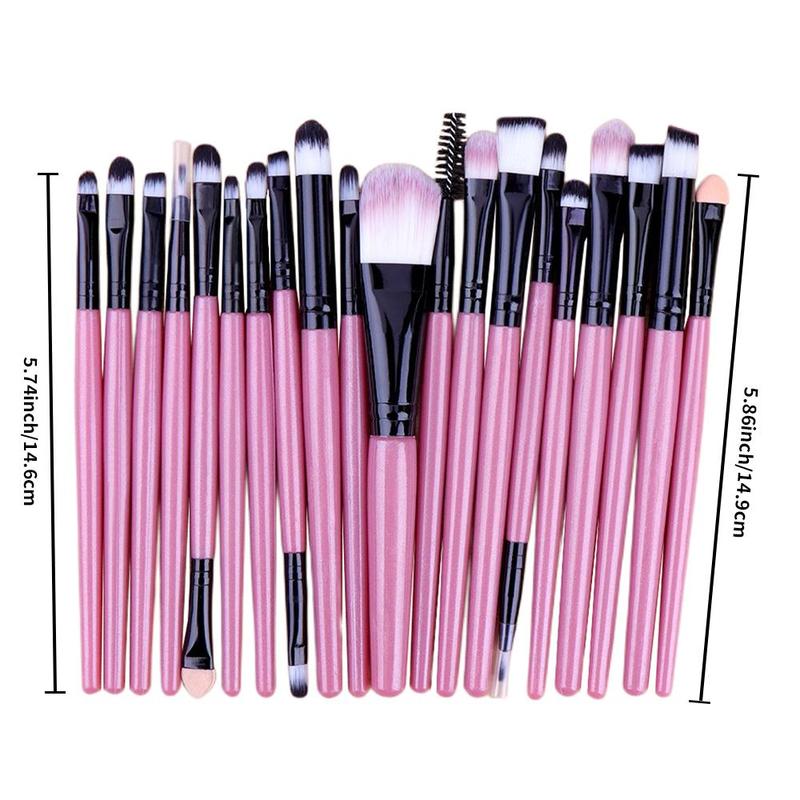 Summer Soft Bristle Foundation?Brush Makeup Brush Set, 20pcs/set?Professional Makeup Brushes for Liquid Foundation, Loose Powder, Concealer, Eye Shadow, Blush, Lip Balm, Makeup Brushes Set for Women Girls