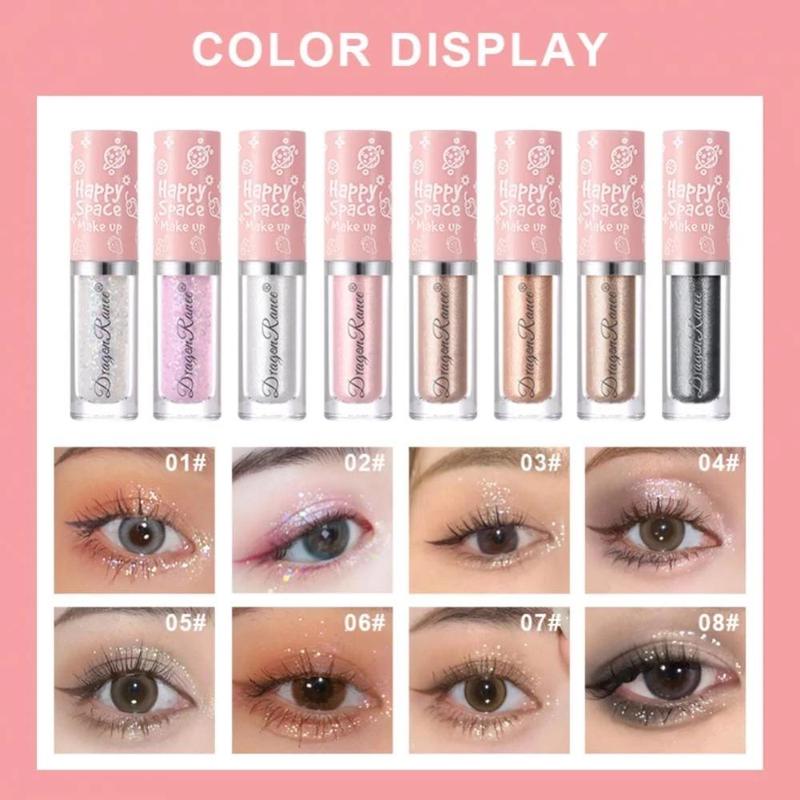 Multifunctional Glitter Eyeshadow, Pearlescent High Pigmented Blendable Eye Shadow, Long-lasting Easy-coloring Eye Makeup Products