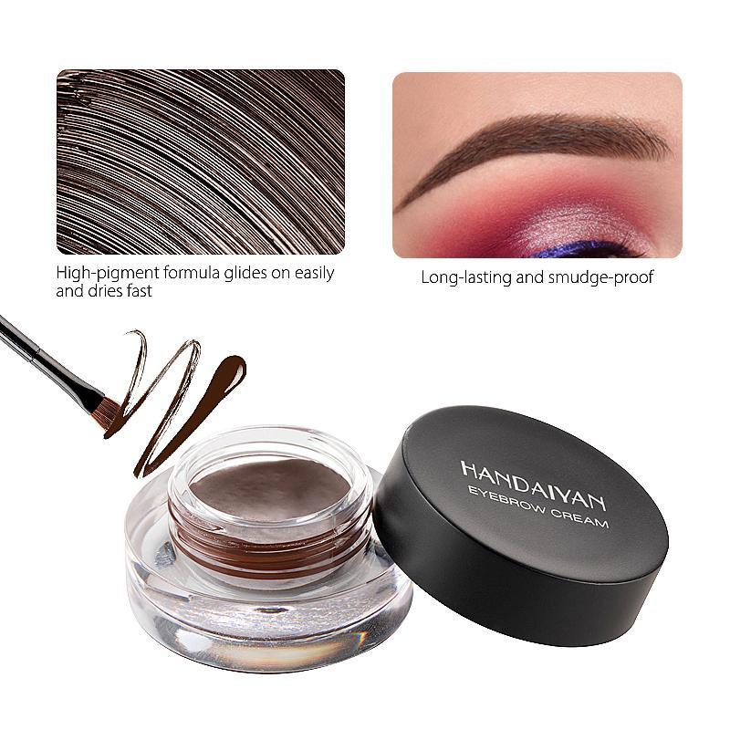 Eyebrow Gel, 1 Count Long Lasting Waterproof Eyebrow Gel, Filling & Shaping Enhancer with Brush