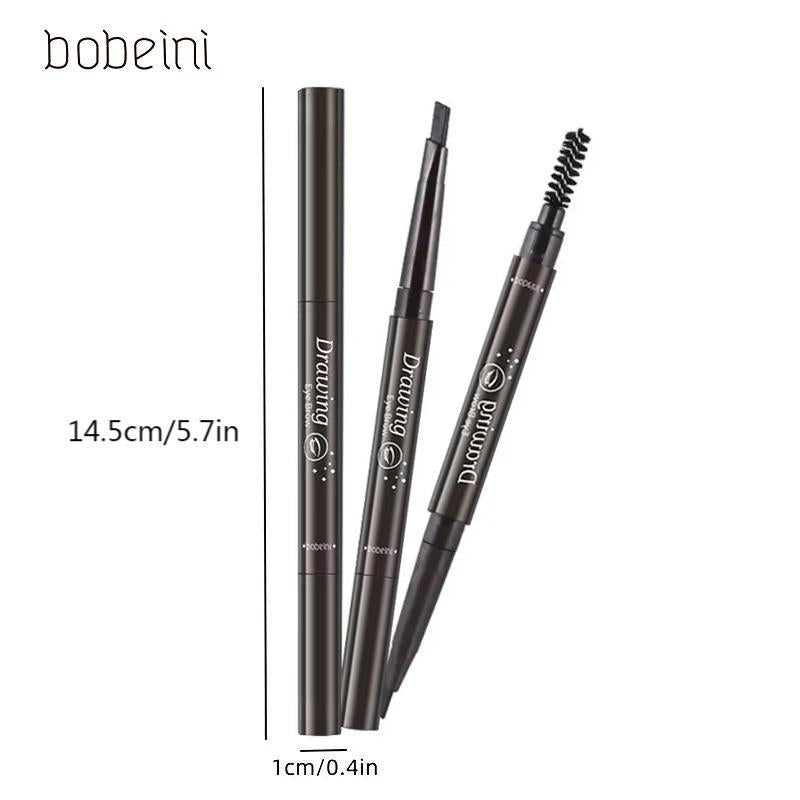 Double-ended Eyebrow Pencil, 1 Count Waterproof Long Lasting Eyebrow Pencil, Brow Styling Brush, Brow Shading & Filling Pencil, Eye Brow Makeup Tool, Brow Styling Products