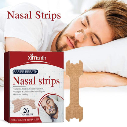 Nasal Strips, Breathable Nasal Patch Helps Stop Snoring and Instant Nasal Congestion Relief