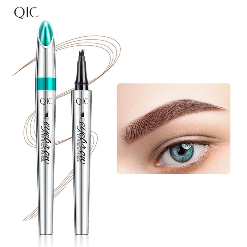 4-tip Liquid Eyebrow Pen, 1 Count Waterproof Long Lasting Eyebrow Pen, Brow Styling Liquid Pen, Brow Brush Makeup Tool, Eye Brow Makeup Products