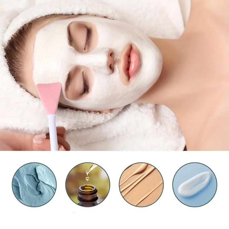 Face Cleaning Tool Set, Facial Cleansing Kit Including Heart Shaped Sponge & Face Washing Wristband & Headband & Facial Cleansing Brush, Cleaning Makeup Brushes