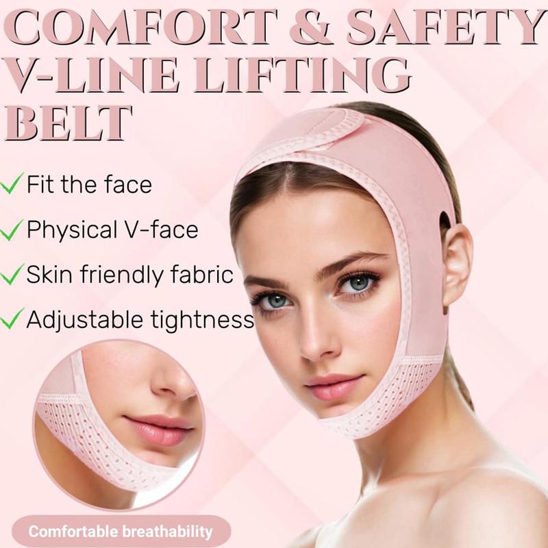 V Line Lifting Mask with Chin Strap for Double Chin, Face Skincare Lifting Belt for Women, Beauty & Personal Care Product