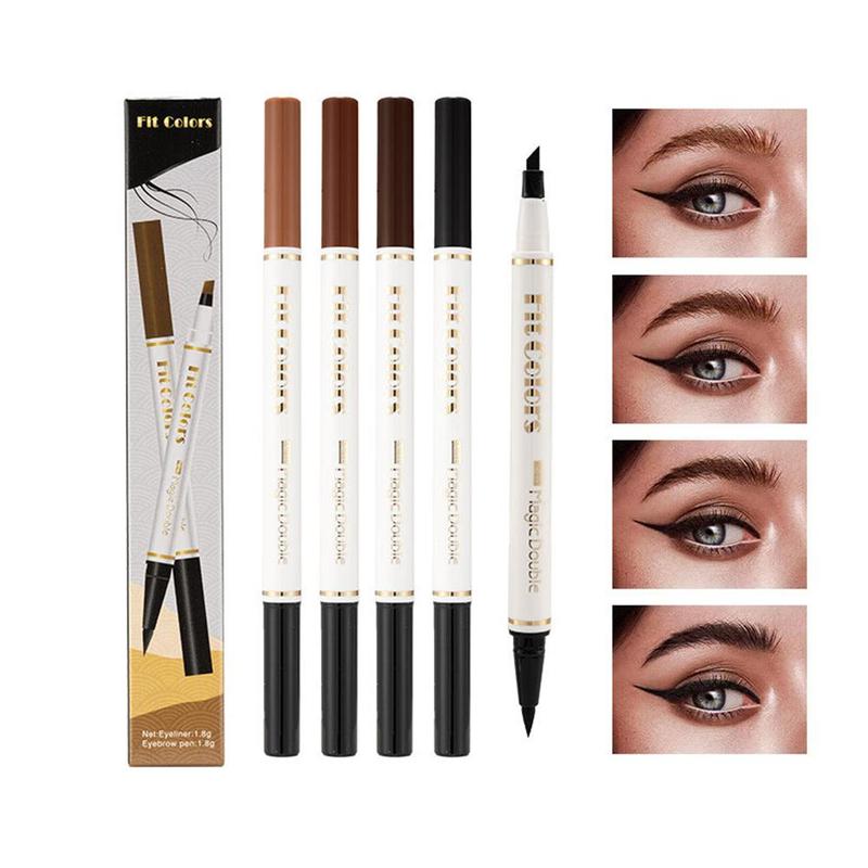 Double-ended Eyebrow Pencil, Waterproof Long Lasting Brow Styling Pen, Makeup Tool