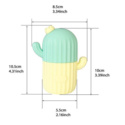 Cactus Design Ice Roller, Silicone Face Ice Roller, Face Massage Ice Cube Mold, Skincare Tools