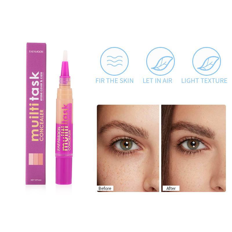 3 Counts 3D Long Lasting Concealer Pen, Natural Concealer Stick, Makeup Tool for Women