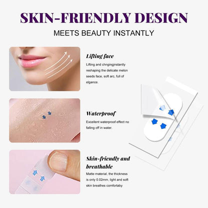 Moisturizing Face Lifting Patches, 60pcs/set Waterproof And Breathable Skin Care Patches, Portable Skin Care Tools