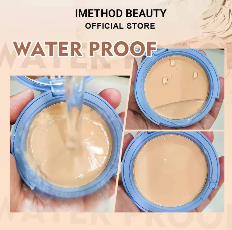 iMethod Oil Control Face Pressed Powder, Matte Smooth Setting Powder Makeup, Waterproof Long Lasting Finishing Powder, Flawless Lightweight Face Cosmetics, Cruelty-free